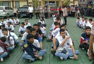 Ratusan Pelajar di Bogor Diamankan Polisi Saat Hendak ke Jakarta