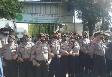  Untuk Pengamanan Sidang Vonis HRS Ribuan Polisi Disiagakan