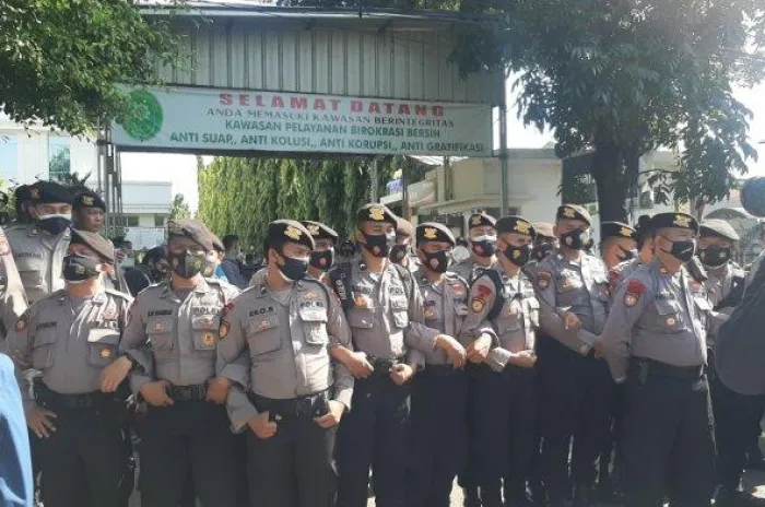  Untuk Pengamanan Sidang Vonis HRS Ribuan Polisi Disiagakan