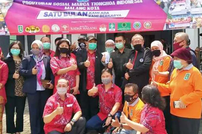 PSMTI dan PITI Malang Berikan Bantuan Semboko dan Obat Obatan 