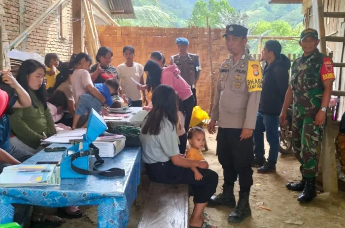 Polres Mamasa Lakukan Aksi  Monitoring Peduli Program Stunting   