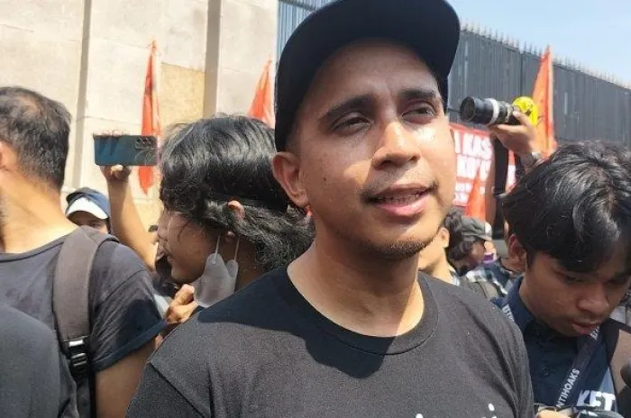 Pelaku Teror Andovi da Lopez saat Demo 