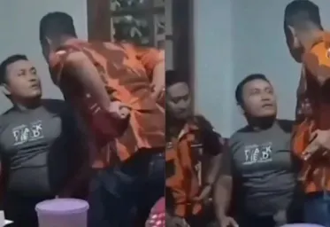 Pria Berseragam Pemuda Pancasila  Diduga Bekingi Pelaku Pungli di Kebumen
